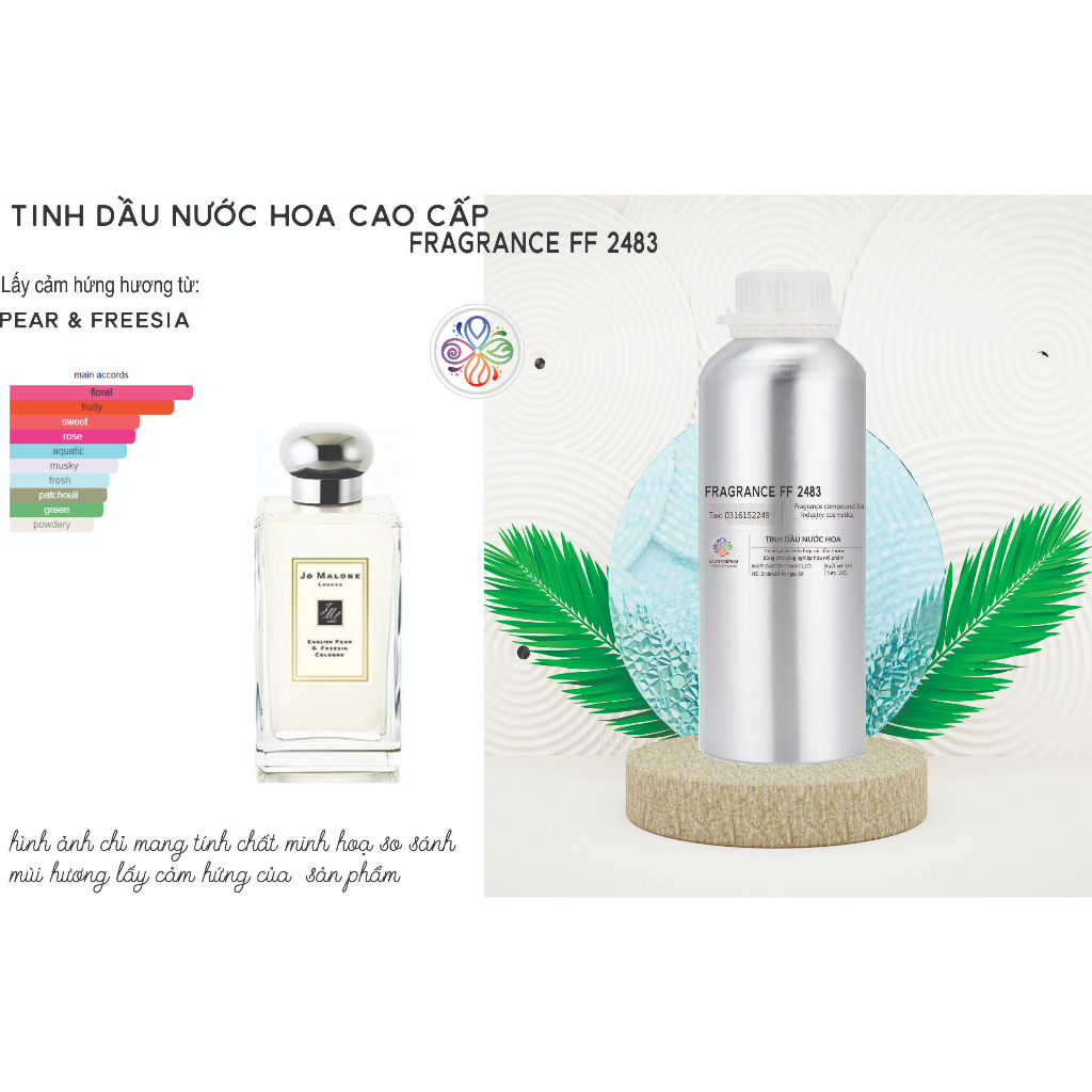 TINH DẦU NƯỚC HOA style Jo Malone London English pear & freesia''