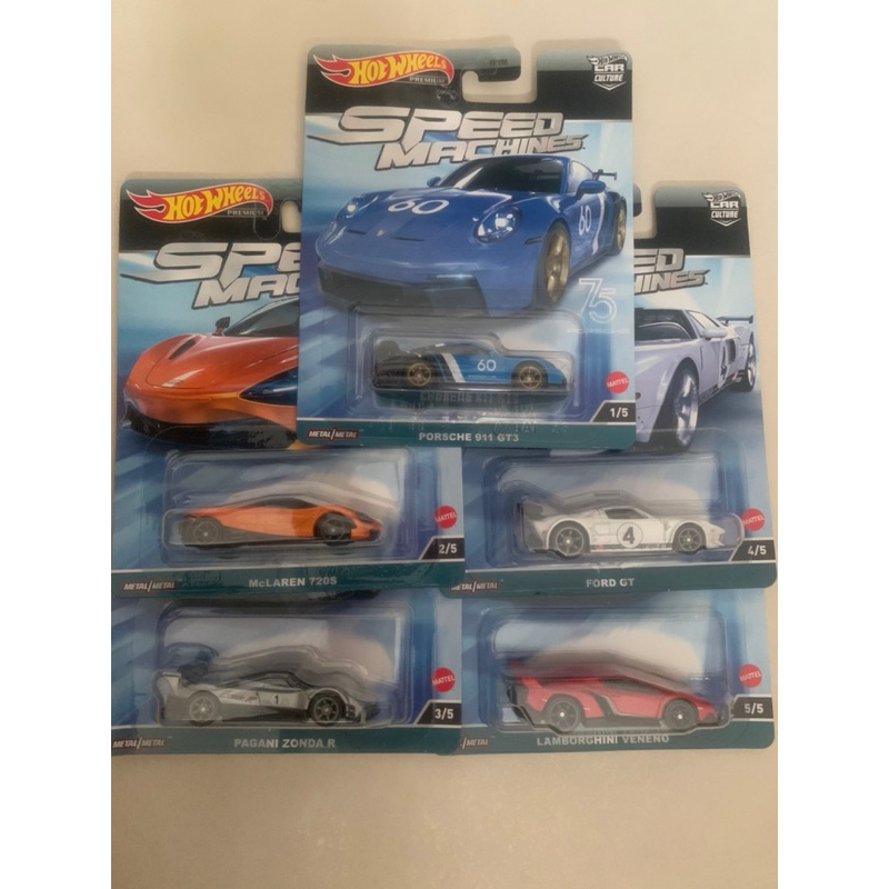 mohinhxeps_Hot Wheels 1/64 Car Culture Speed Machine 5 chiếc