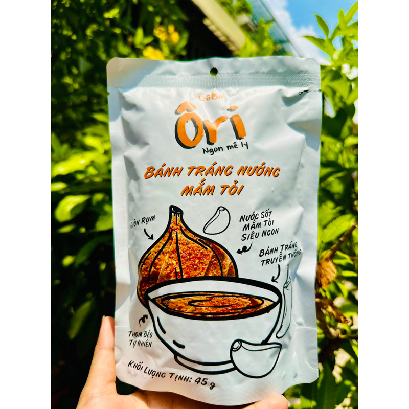 Bánh tráng nướng mắm tỏi Ori ngon mê li 45g