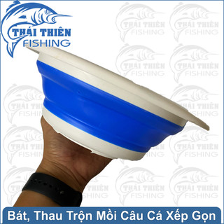 Thau Trộn Mồi Câu Cá Xếp Gọn