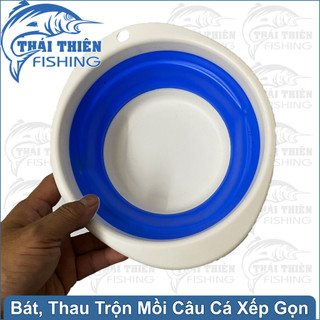 Thau Trộn Mồi Câu Cá Xếp Gọn