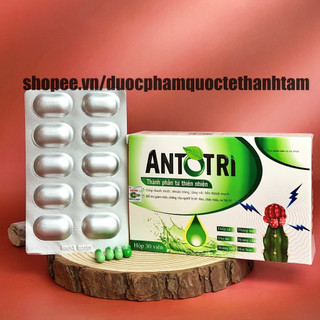 Viên diếp cá ANTOTRI bổ sung chất xơ, giảm trĩ, nhuận tràng, thanh nhiệt cơ thể - Hộp 30 viên
