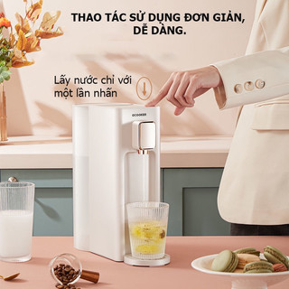 Bình thủy điện Xiaomi Qcooker máy đun nước nóng 2L 4 mức nhiệt, làm nóng tức thì trong 1s công suất 2050W