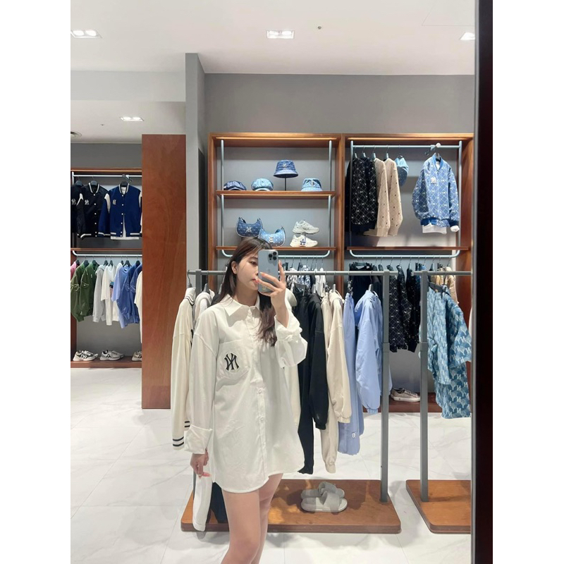 Sơ mi MLB dáng oversize