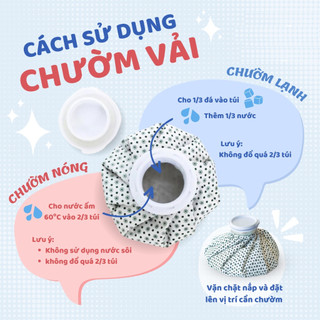 Túi chườm nóng lạnh vải (chườm đá, nước ấm)