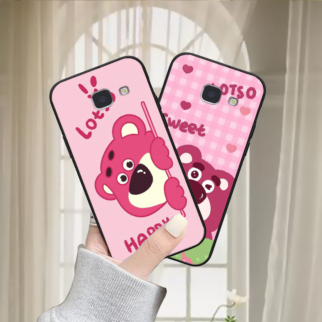 Ốp Samsung A9 Pro , C9 Pro hình gấu dâu loso hồng cute hot trend