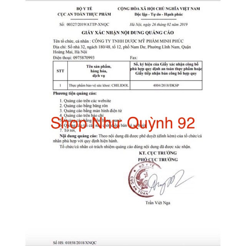 5 hộp CHILIDOL viên ngậm tiêu đờm, giảm ho, giảm khản tiếng.