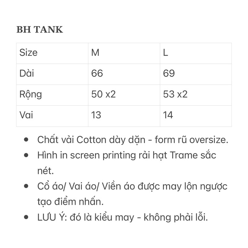 Áo 3 lỗ 𝐓𝐀𝐍𝐊 𝐁𝐋**𝐃 - 𝐇*𝐍𝐓