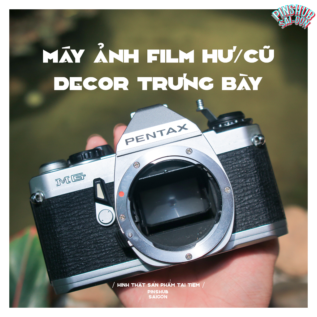 Máy ảnh film Vintage Retro Máy ảnh decor hư cũ KHÔNG LENS chỉ dùng trưng bày làm đạo cụ chụp ảnh SLR TLR RF