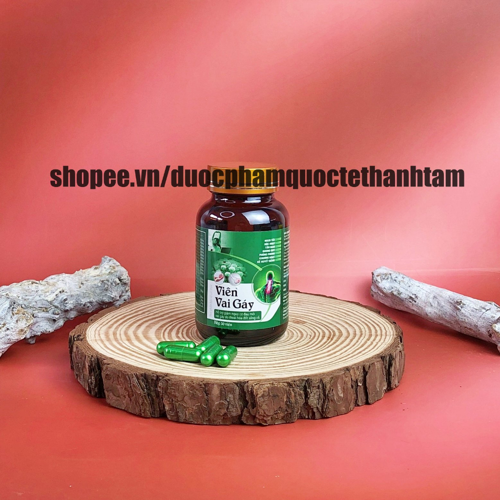 Viến uống Cổ Vai Gáy giúp giảm nguy cơ đau mỏi vai gáy cho dân văn phòng - Hộp 30 viên