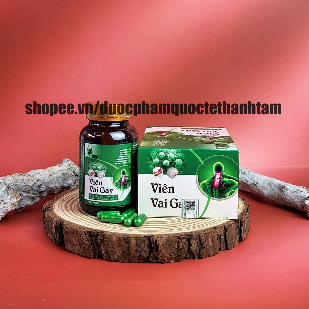 Viến uống Cổ Vai Gáy giúp giảm nguy cơ đau mỏi vai gáy cho dân văn phòng - Hộp 30 viên