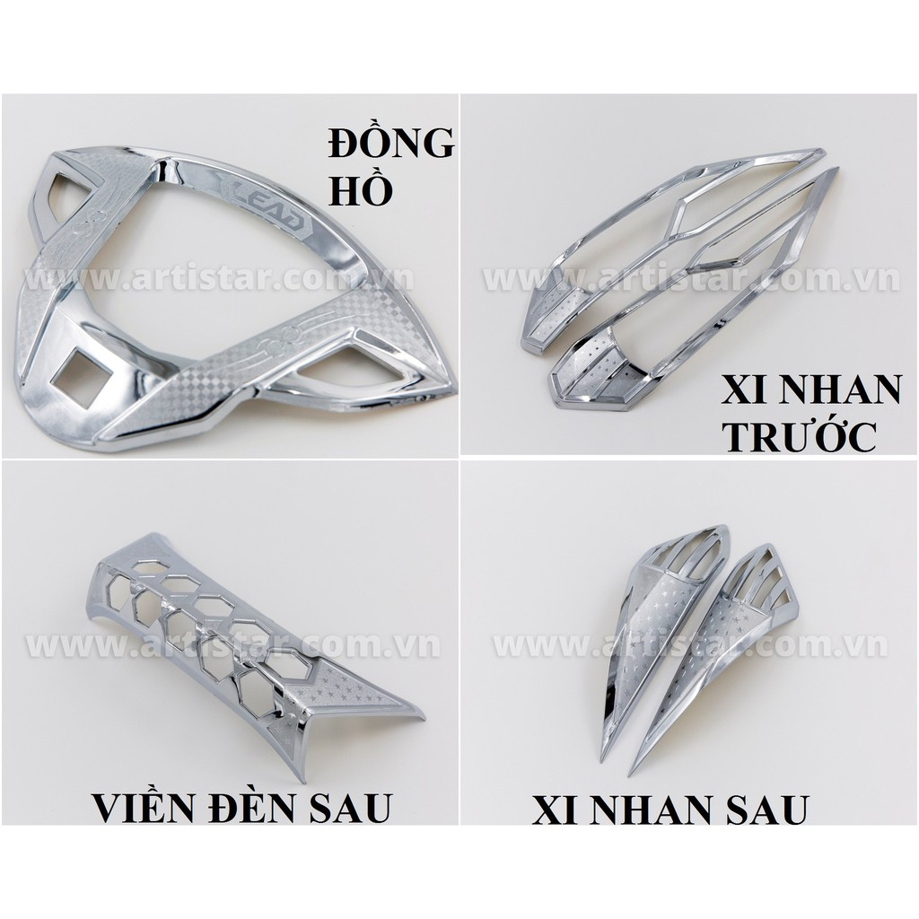 Ốp trang trí xe Lead 2013-2017 mạ crom Artistar