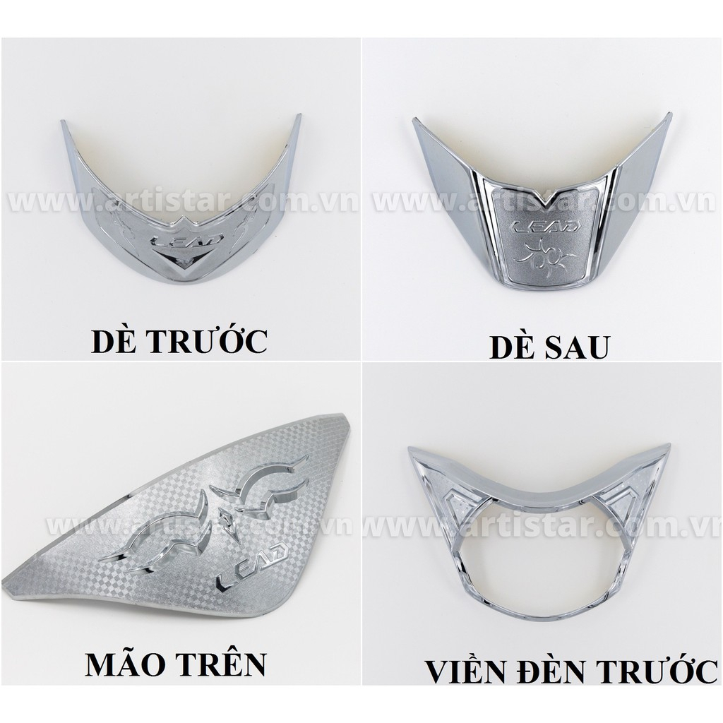 Ốp trang trí xe Lead 2013-2017 mạ crom Artistar