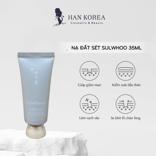 Nạ đất set trắng da, kiềm dầu SULWHASOO herbal clay purifying mask 35ml HÂN KOREA