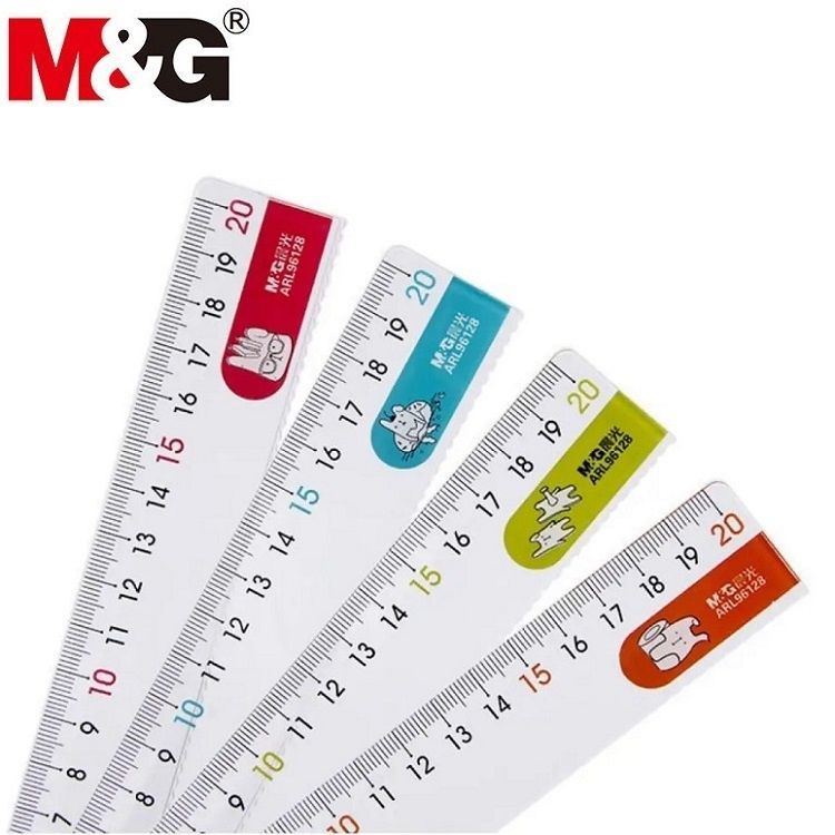 Thước kẻ M&G ARL96128 hình dễ thương - Thước 96128 học sinh 20cm