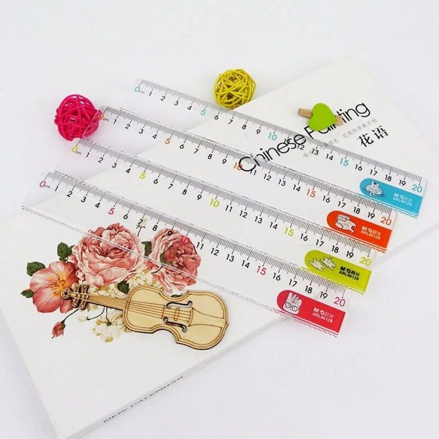 Thước kẻ M&G ARL96128 hình dễ thương - Thước 96128 học sinh 20cm