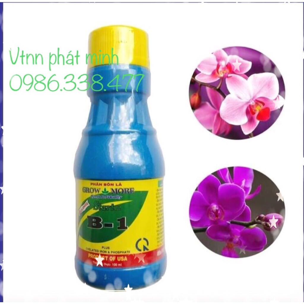Phân bón lá GROW MORE B-1(100ml)