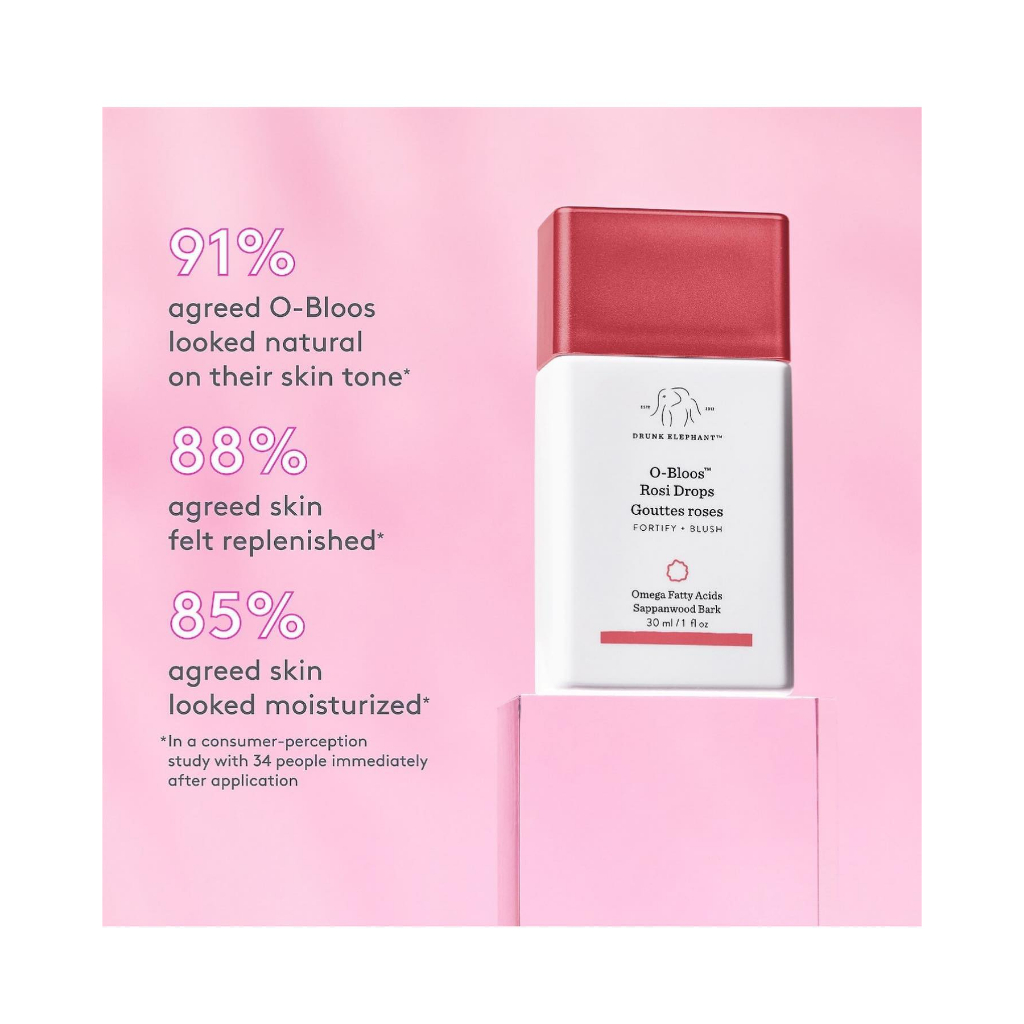 Má hồng kem DRUNK ELEPHANT O-BLOOS ROSI GLOW DROPS $38