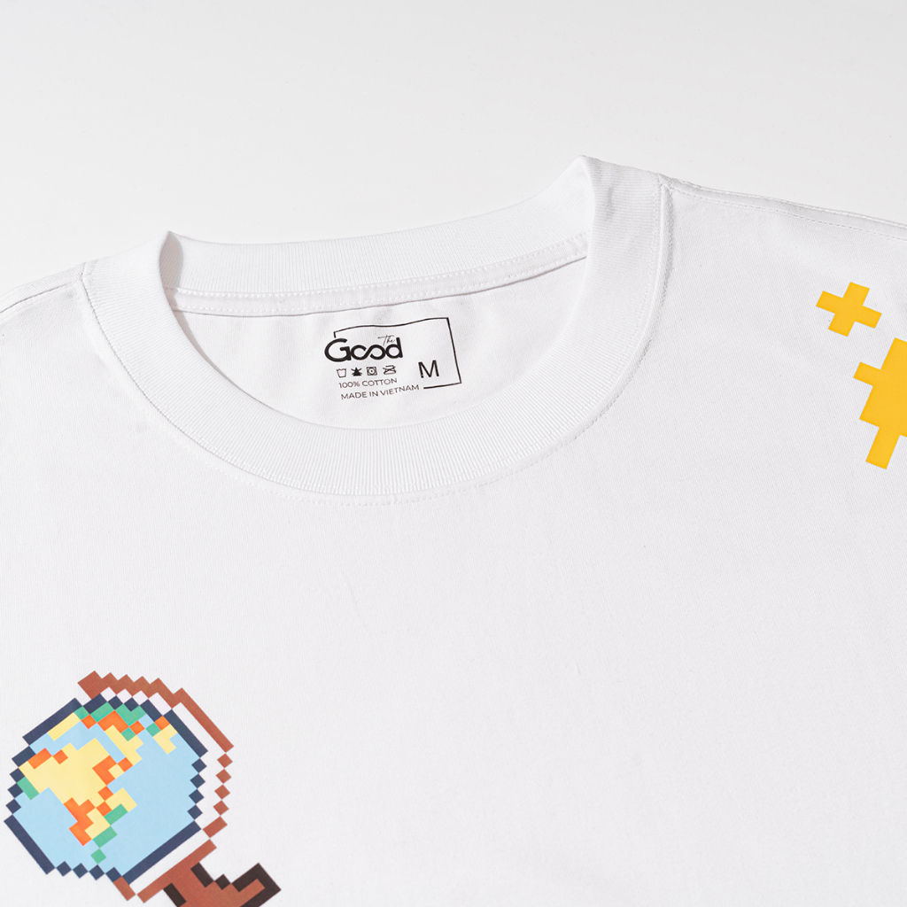 Áo Phông THE GOOD "Bookworm Tee" Form Oversize, Áo Phông Form Rộng Cho Nam Nữ In Họa Tiết Hoạt Hình