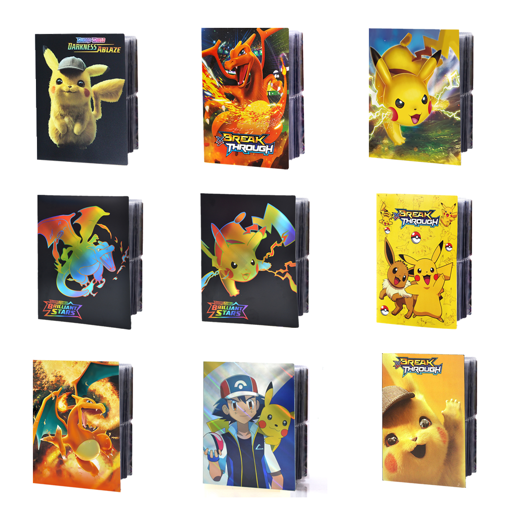 Thẻ Bài Pokemon Kim Loại Vàng - Bạc - Đen Siêu Xịn Sò 27 Lá Không Trùng Mẫu