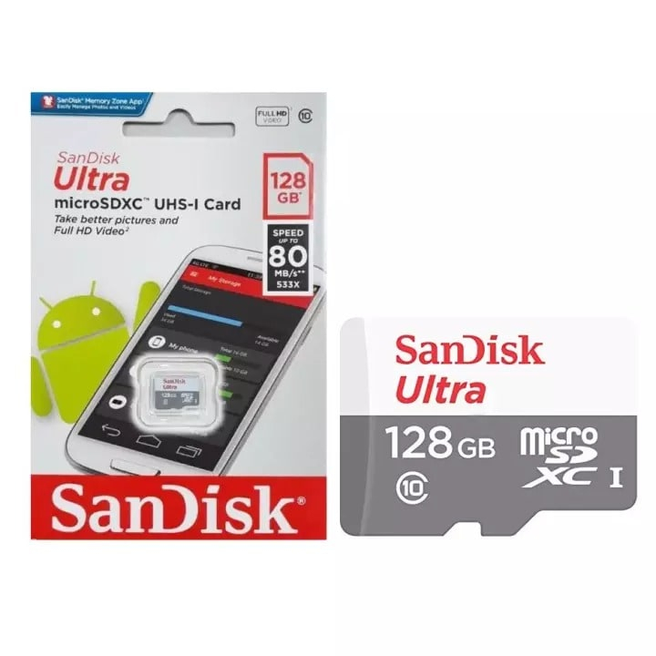 Thẻ Nhớ MicroSDHC SanDisk Ultra 32GB 64GB 128GB 256GB - HKT STORE