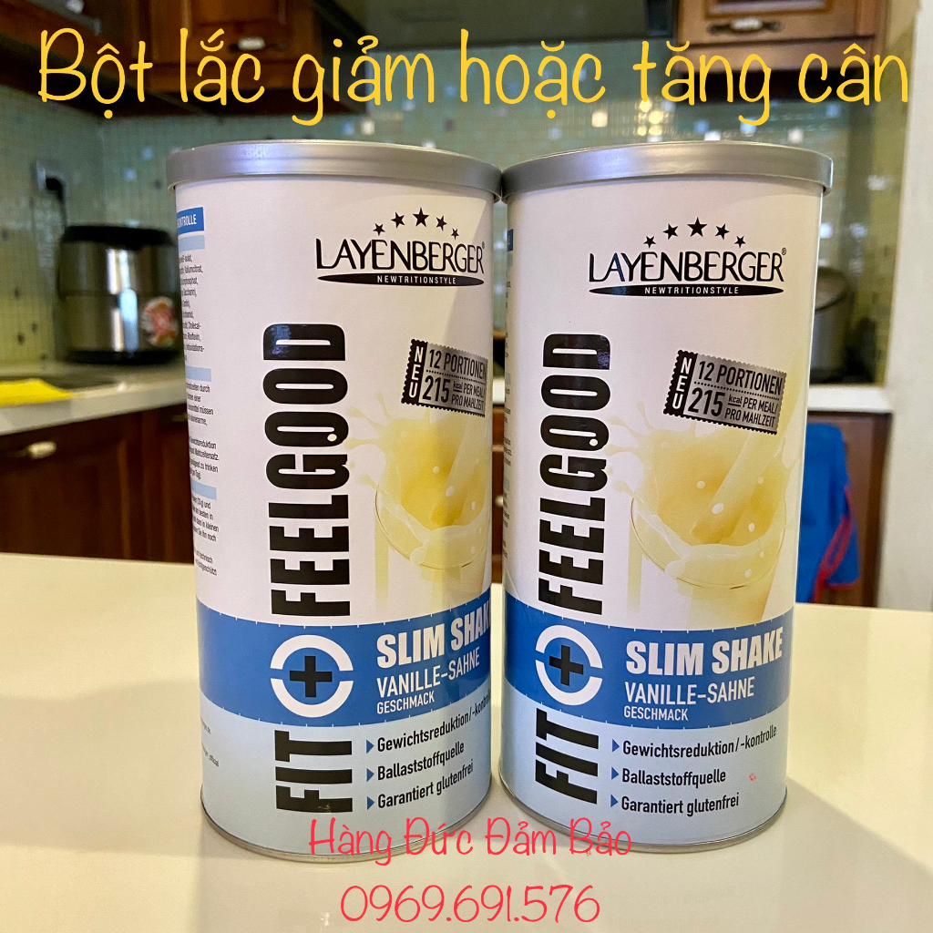 Sữa lắc dinh dưỡng thay thế bữa ăn Layenberger Fit + Feelgood Slim Shake 396g