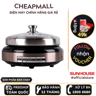 Nồi lẩu điện Sunhouse SHD4526, Công suất 1300W, Dung tích 4 lít - CheapMall