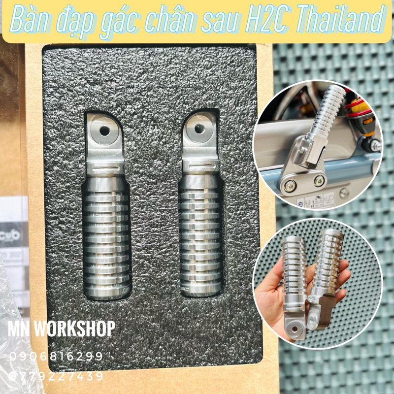 BÀN ĐẠP GÁC CHÂN SAU H2C (nhiều loại xe)