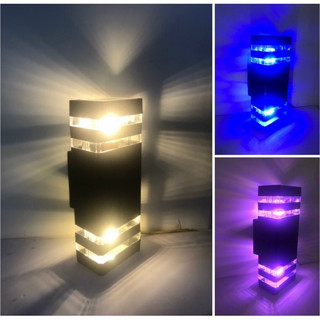 Đèn hắt tường 2 đầu led 3 chế độ mầu
