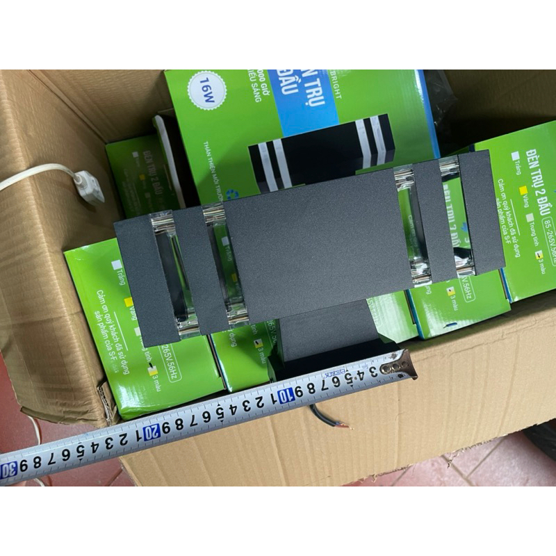 Đèn hắt tường 2 đầu led 3 chế độ mầu