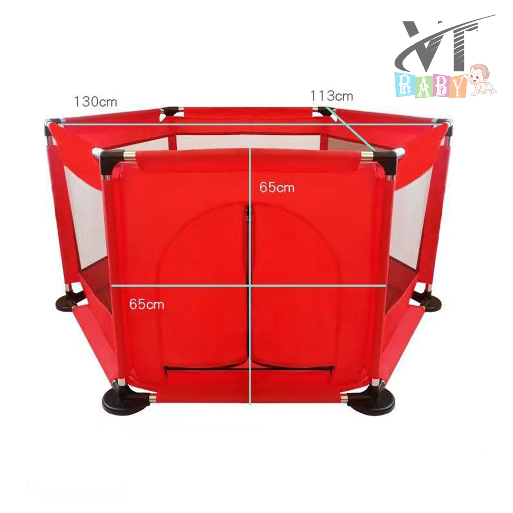 Đồ Chơi Quây Cũi Lục Giác Kiêm Nhà Bóng Cho Bé - Đồ chơi Vận Động Cho Bé