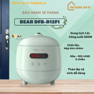 Nồi cơm điện mini 1.2l bear dfb-b12f1 - bản quốc tế - hàng chính hãng - bảo hành 18t