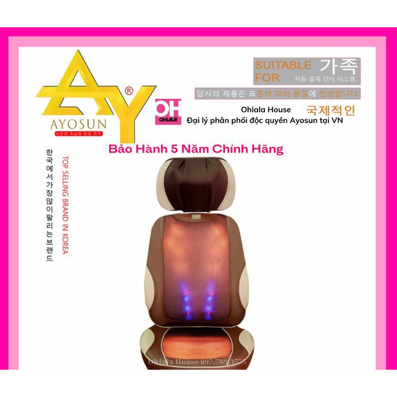 Đệm Massage Toàn Thân Ayosun Hàn Quốc