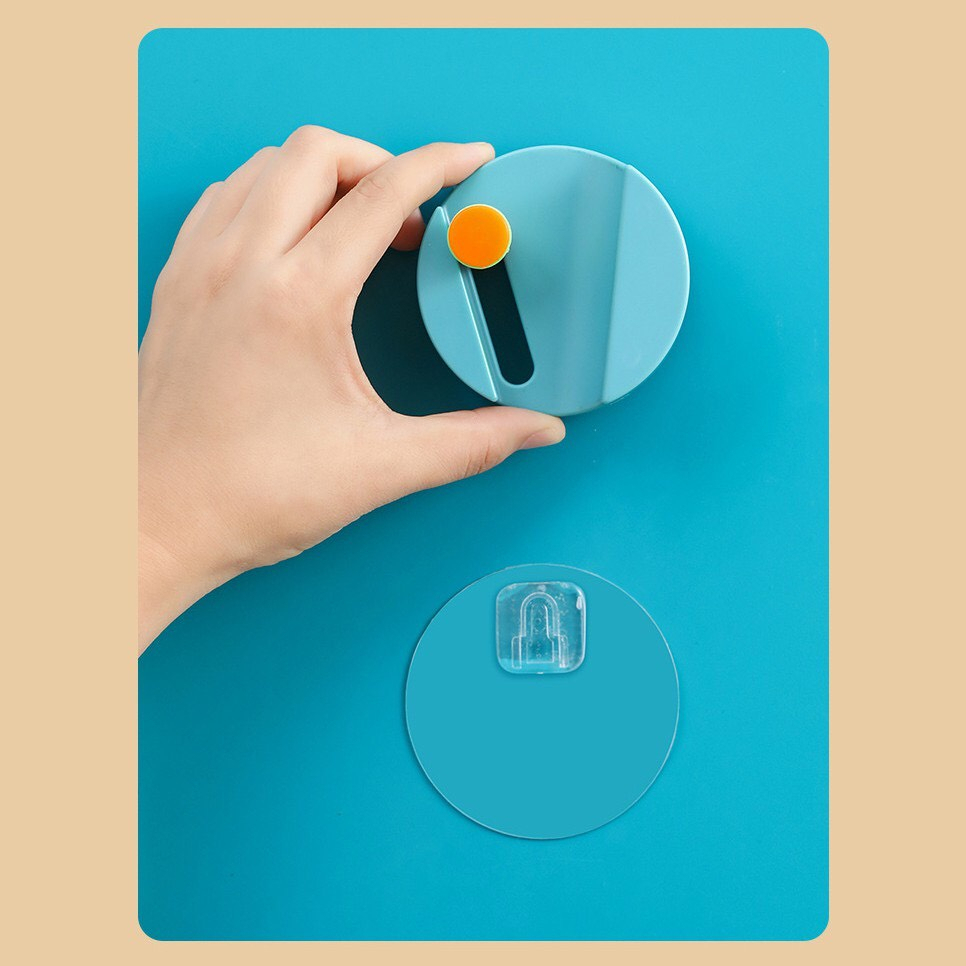 Móc Dán Tường Kẹp Giữ Cây Lau Nhà Kèm Thanh Trượt Tiện Dụng, Móc Treo Chổi Nhựa (TC02)