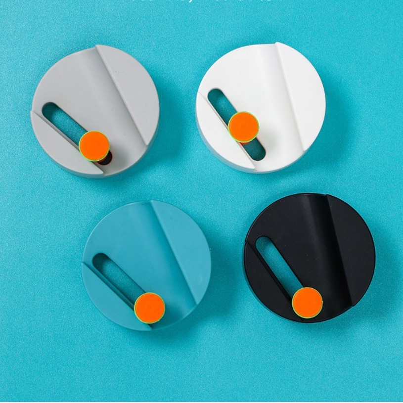 Móc Dán Tường Kẹp Giữ Cây Lau Nhà Kèm Thanh Trượt Tiện Dụng, Móc Treo Chổi Nhựa (TC02)