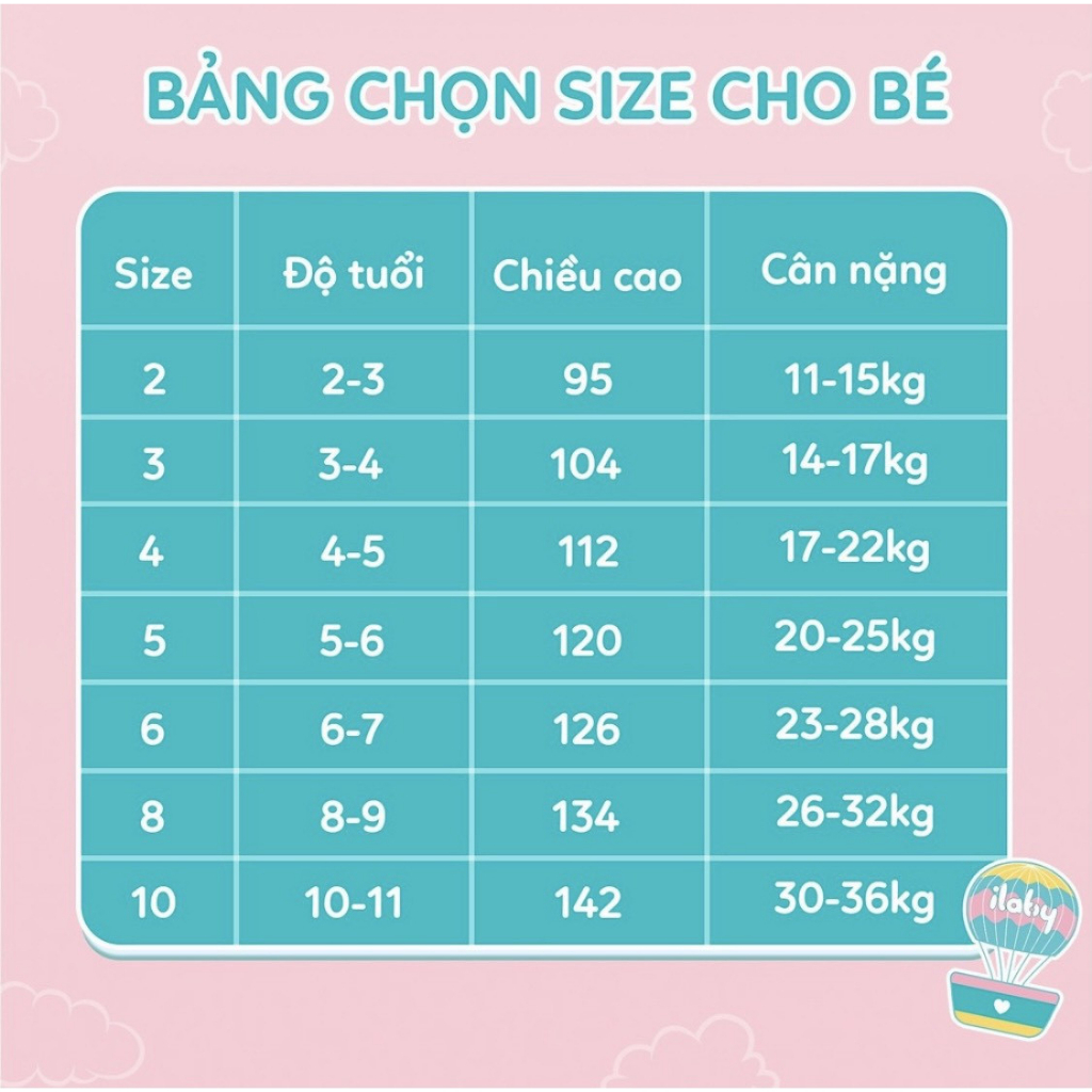 Bộ áo váy bé gái ILABY áo thun in hình kèm chân váy thô hoa chất liệu cotton 4 chiều co dãn ÁO+CHÂN VÁY 2-