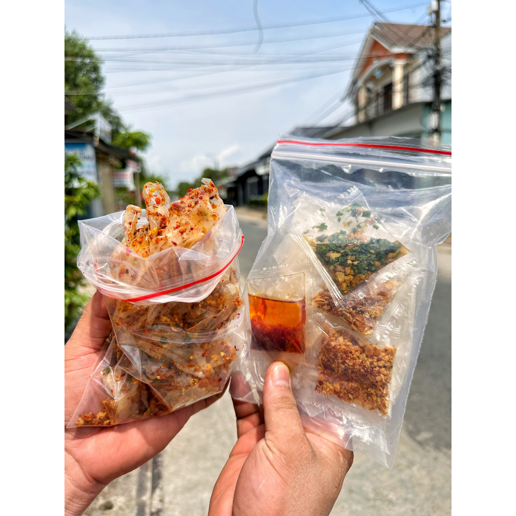 2 BỊCH Bánh Tráng SATE Khô Bò Giòn