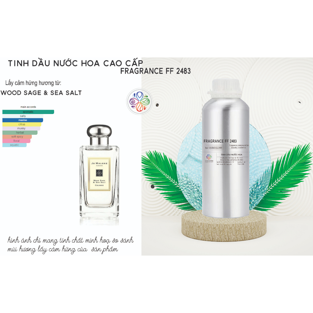 TINH DẦU NƯỚC HOA style Jo Malone Wood Sage & Sea Salt'', 2014