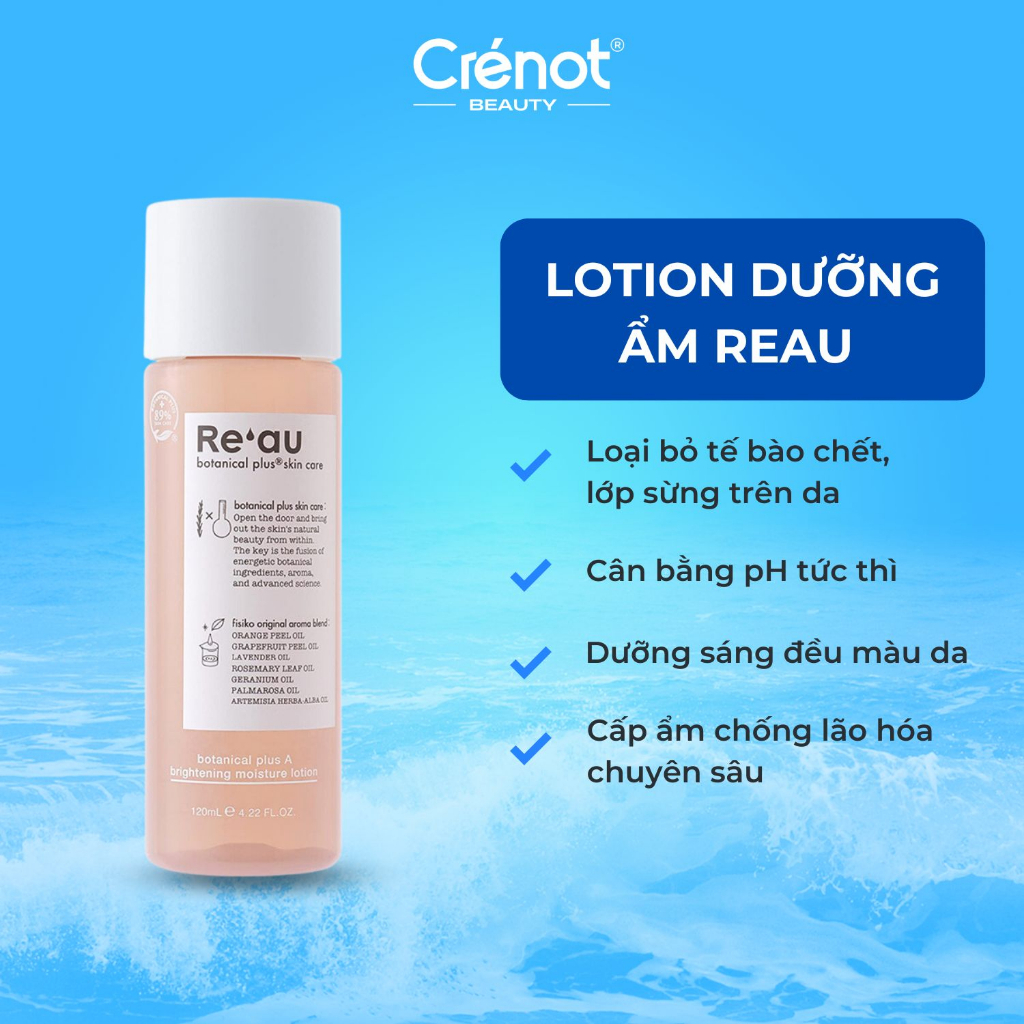 Lotion dưỡng ẩm Reau nước hoa hồng Nhật Bản toner chống lão hóa dưỡng cấp ẩm cân bằng cho da khô dầu mụn nhạy cảm 120ml