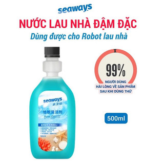 Nước lau sàn cho robot/ nước lau sàn tinh dầu sả chanh seaways. dùng cho cả lau máy và lau tay - chai 500ml