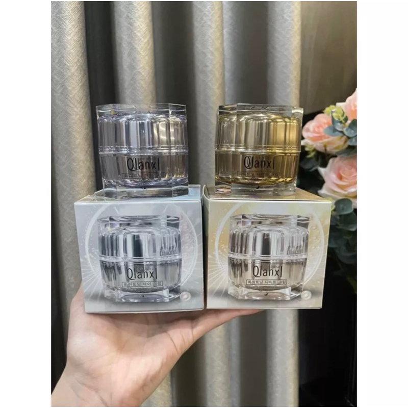 Combo Kem dưỡng da trắng sáng ngày và đêm Qlanxl, Kem nám QLANXL Hàn Quốc Chính Hãng