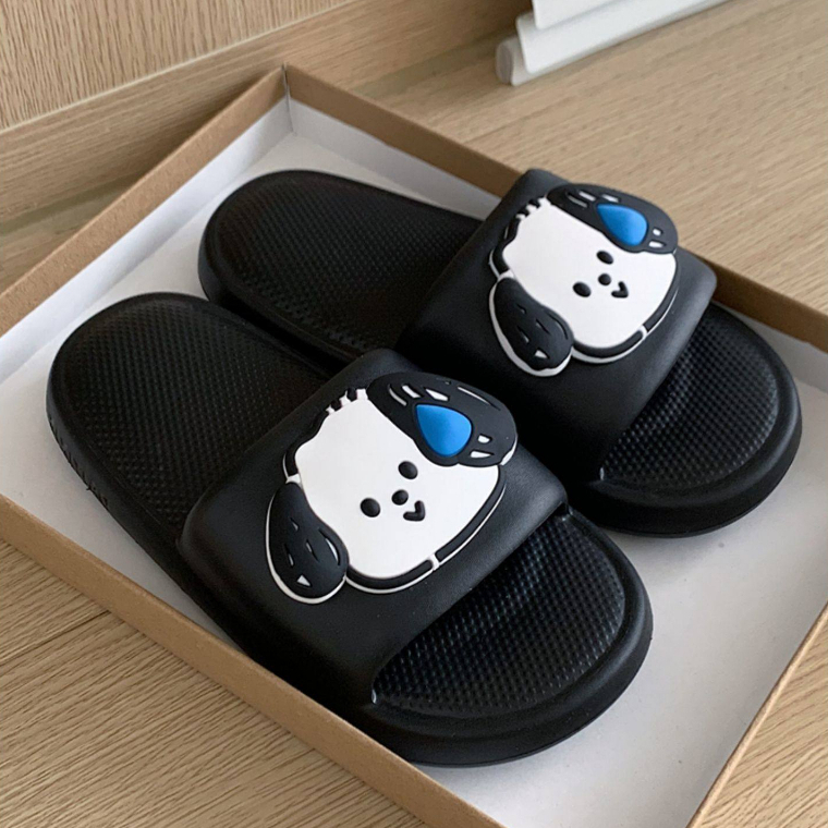 Dép Quai Ngang Nữ Hình Girl Boy Hàn Quốc Cute Couple Dép Đi Biển