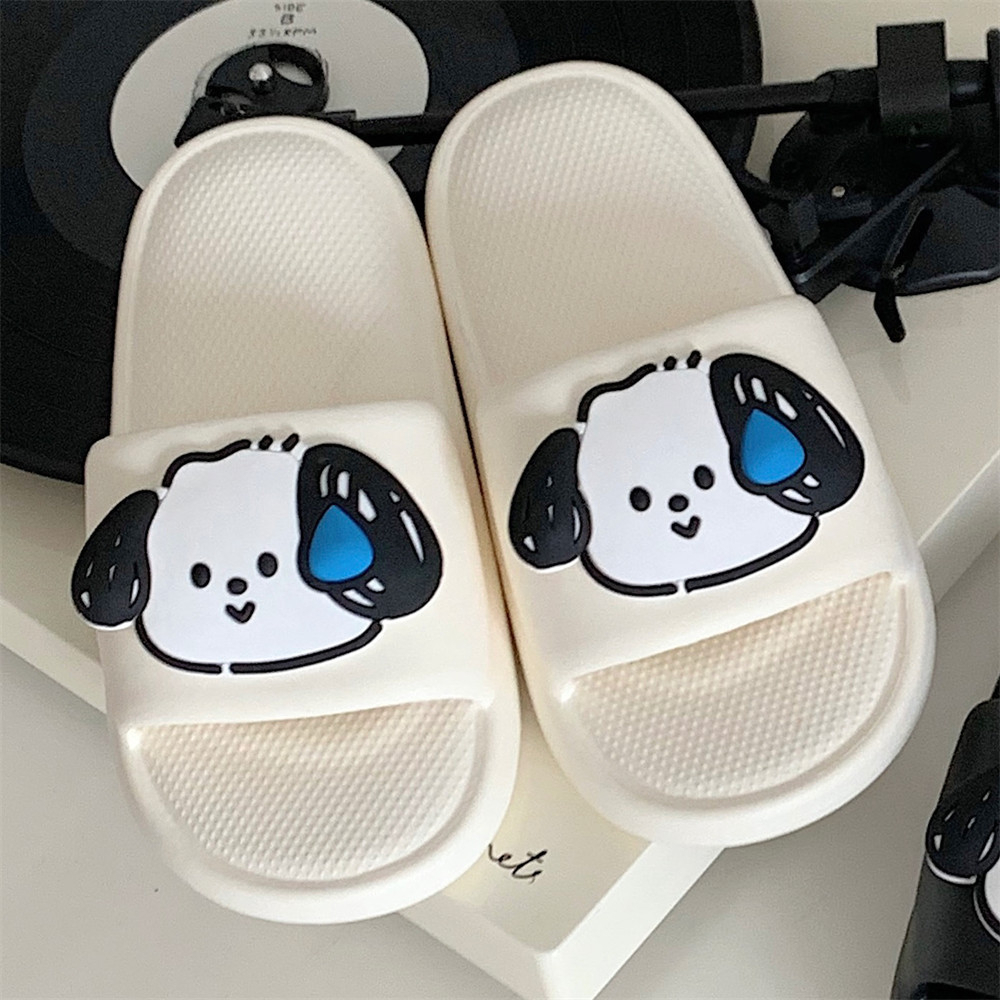 Dép Quai Ngang Nữ Hình Girl Boy Hàn Quốc Cute Couple Dép Đi Biển