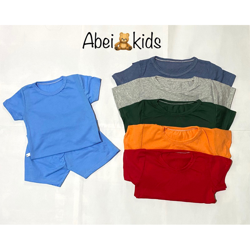Bộ cộc tay trơn cho bé gái, bé trai, chất liệu cotton mềm mịn, thấm hút mồ hôi tốt
