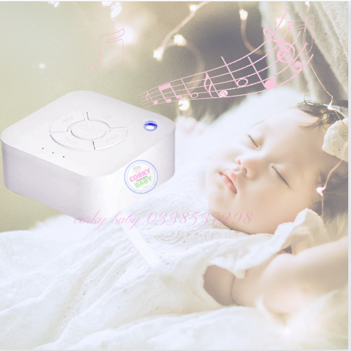 Máy tạo tiếng ồn trắng ru bé ngủ - White noise Corky baby Wn01, tích hợp 10 bản nhạc hay