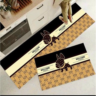 bộ 2 thảm bếp màu sang chảnh