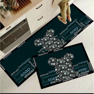 bộ 2 thảm bếp màu sang chảnh