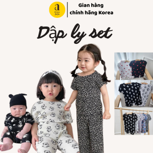 Bộ dập ly hoạ tiết Made in Korea cho bé từ 9kg-16kg