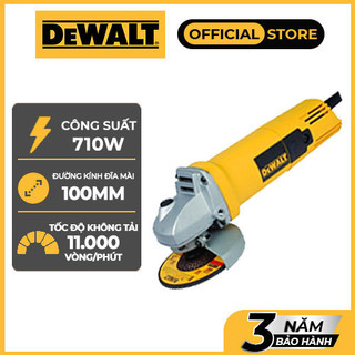 Máy Mài Góc 100mm 710W Công Tắc Đuôi DEWALT DW810B( Tặng kèm chổi than)  - Chính Hãng