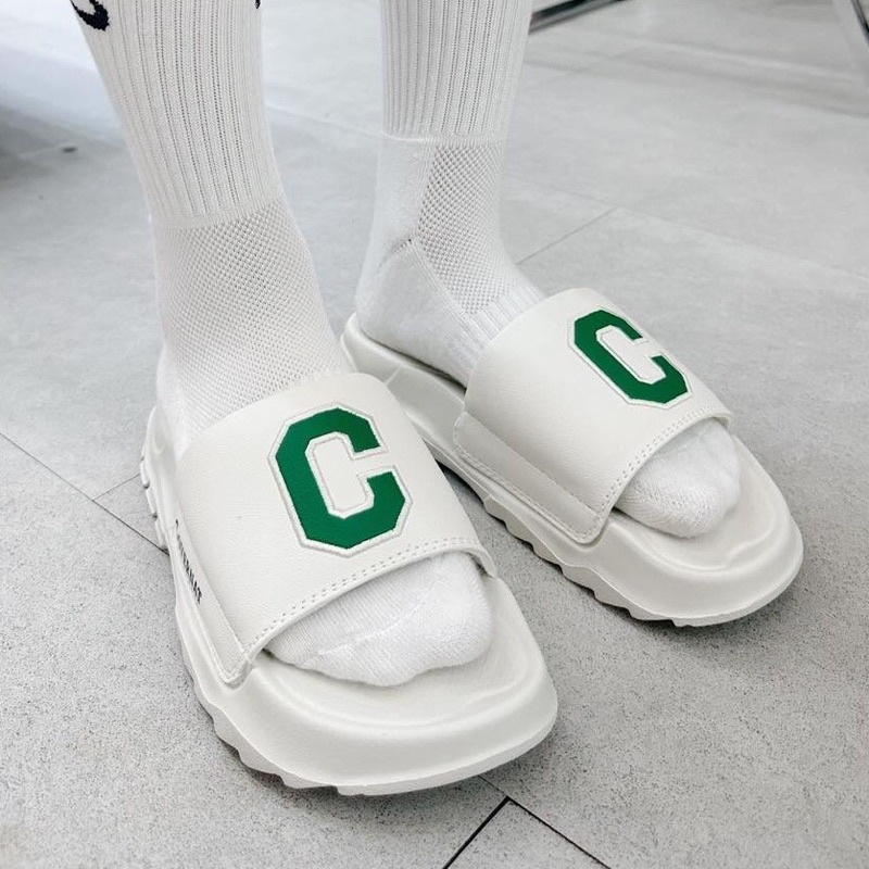 Dép quai ngang nam nữ,hình chữ C cao 4cm  đế nhẹ , siêu xinh, nhiều màu